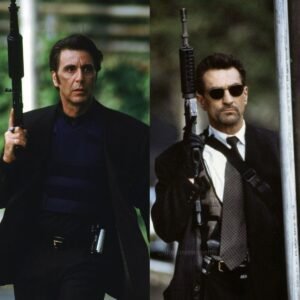 AL PACINO & ROBERT DE NIRO, ICONIC DUO FROM THE SETS OF 'HEAT' 1995.