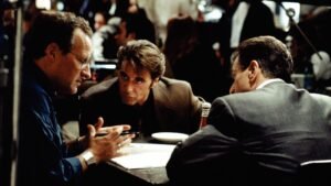 Micheal Mann, Al Pacino & Robert De Niro from the sets of 'Heat' 1995