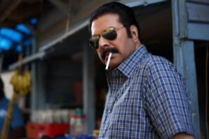 Mammootty as Stanley Das in the Malayalam crime thriller Kalamkaval (2025)