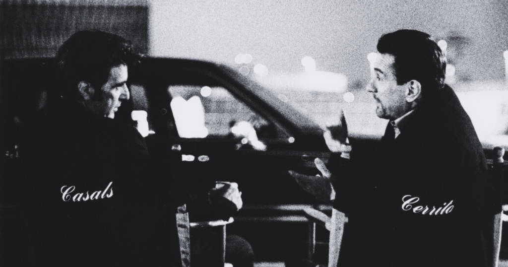 AL PACINO & ROBERT DE NIRO, ICONIC DUO FROM THE SETS OF 'HEAT' 1995.