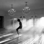 Michael Jackson during the peak of his global fame in the Thriller era