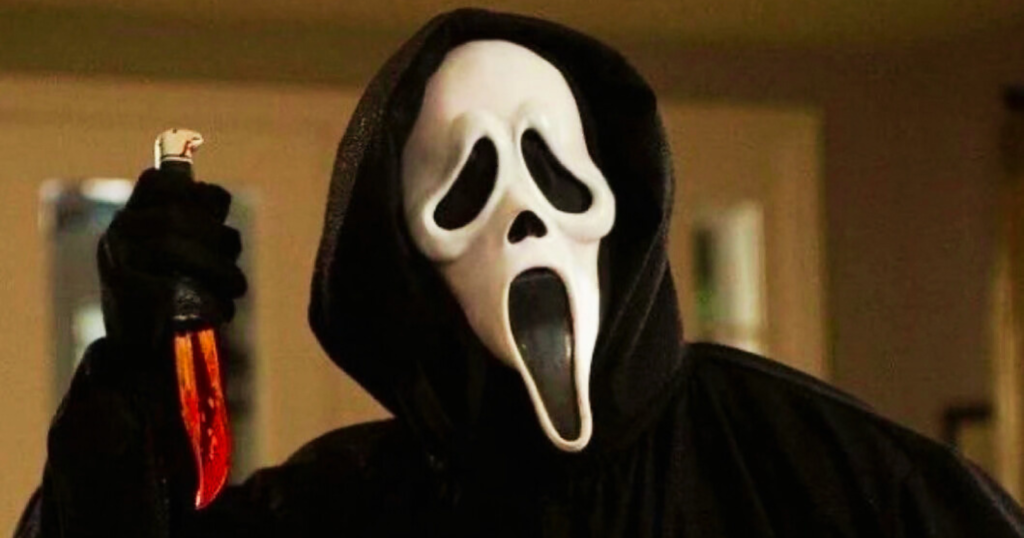 Ghostface killer in Scream 7 horror movie