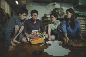 Parasite (2019) Review and Breakdown: Bong Joon-ho’s Brilliant Social Thriller Explained 4 The Kim family in Bong Joon-ho’s Parasite representing social inequality and class struggle