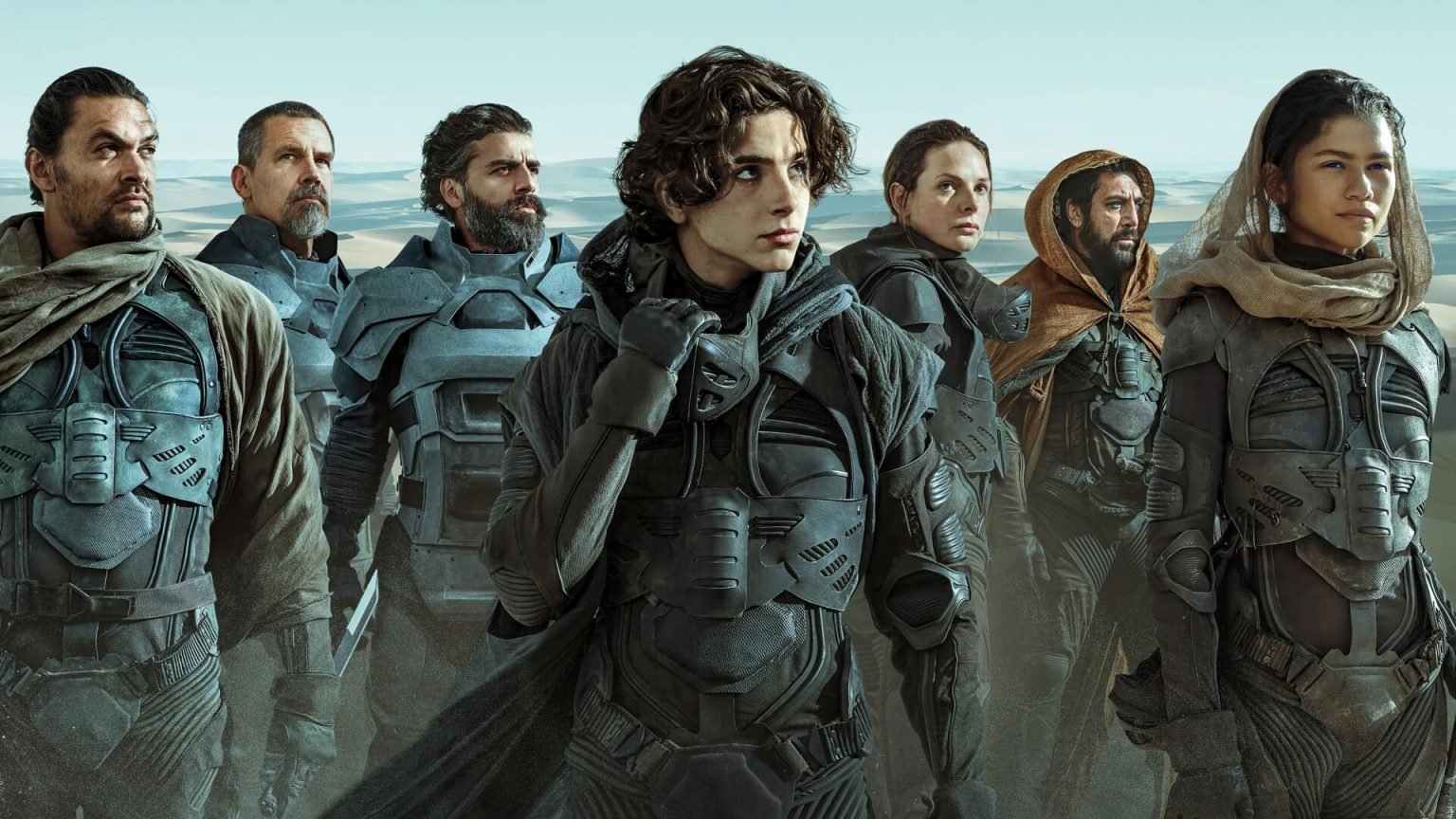 Timothee Chalamet as Paul Atreides on the desert planet Arrakis in Denis Villeneuve's Dune (2021)